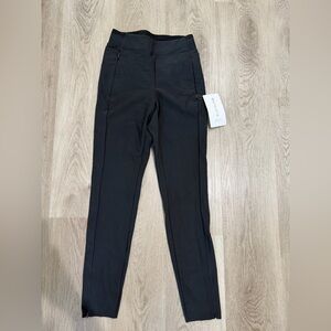 Athleta Black High-Rise Zip Pocket Leggings